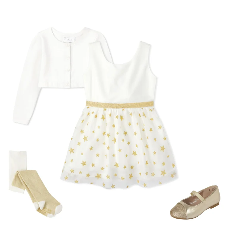 Vestido blanco niña Children's Place 0/3m 14 años tutu