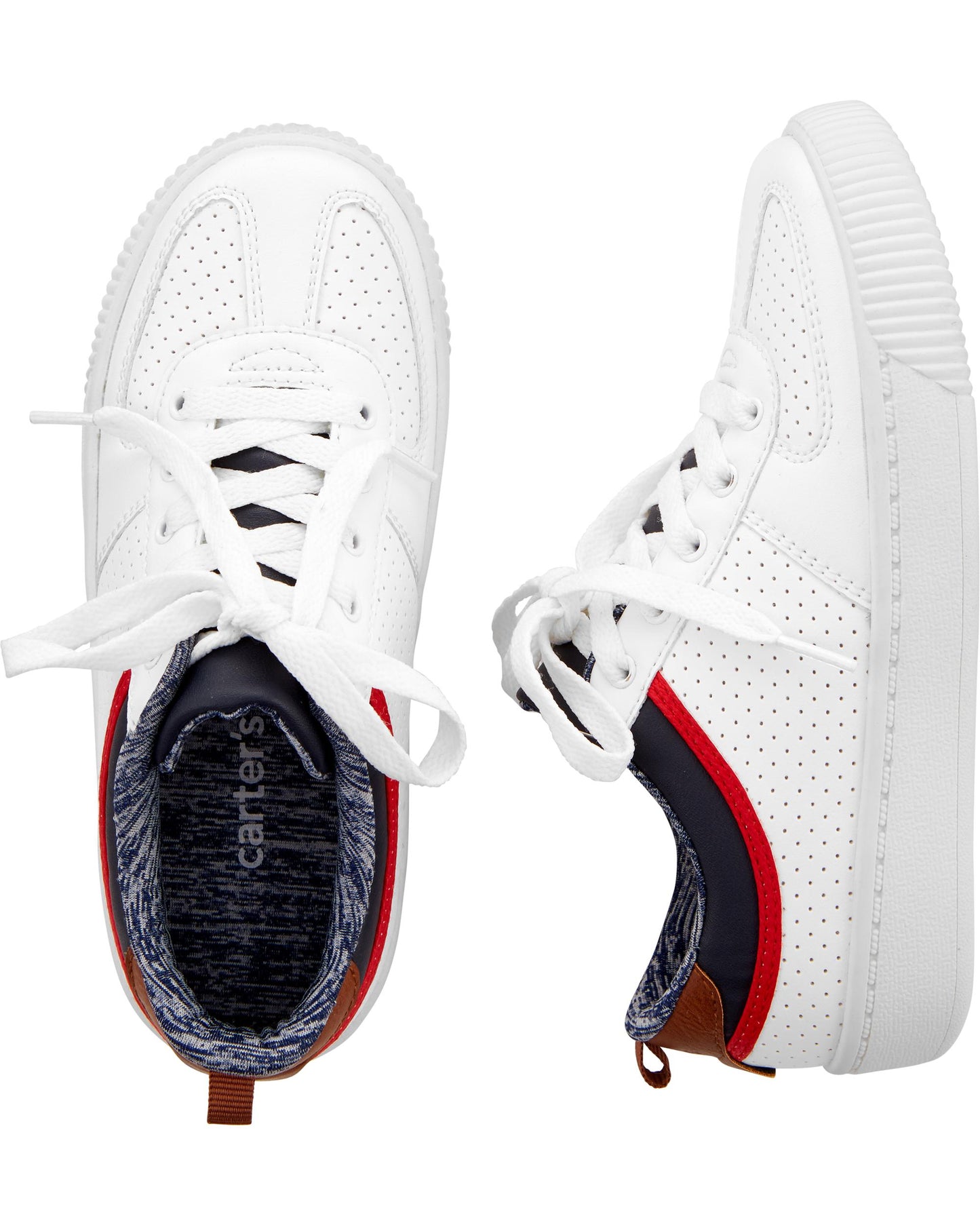 Tenis carters niño niña unisex blancos