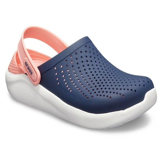 Crocs azules rosado Literide