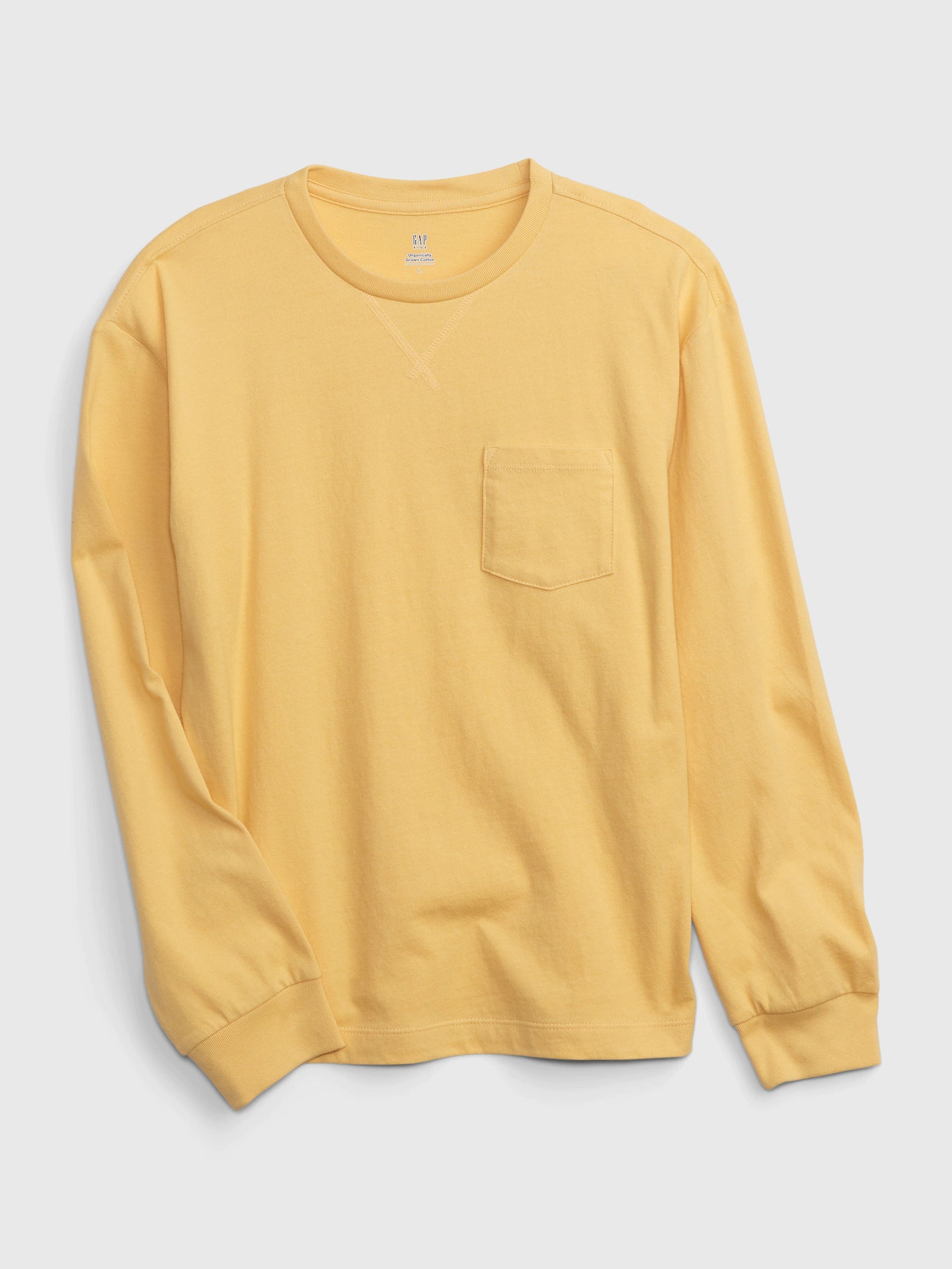 Camisa amarilla niño manga larga sale