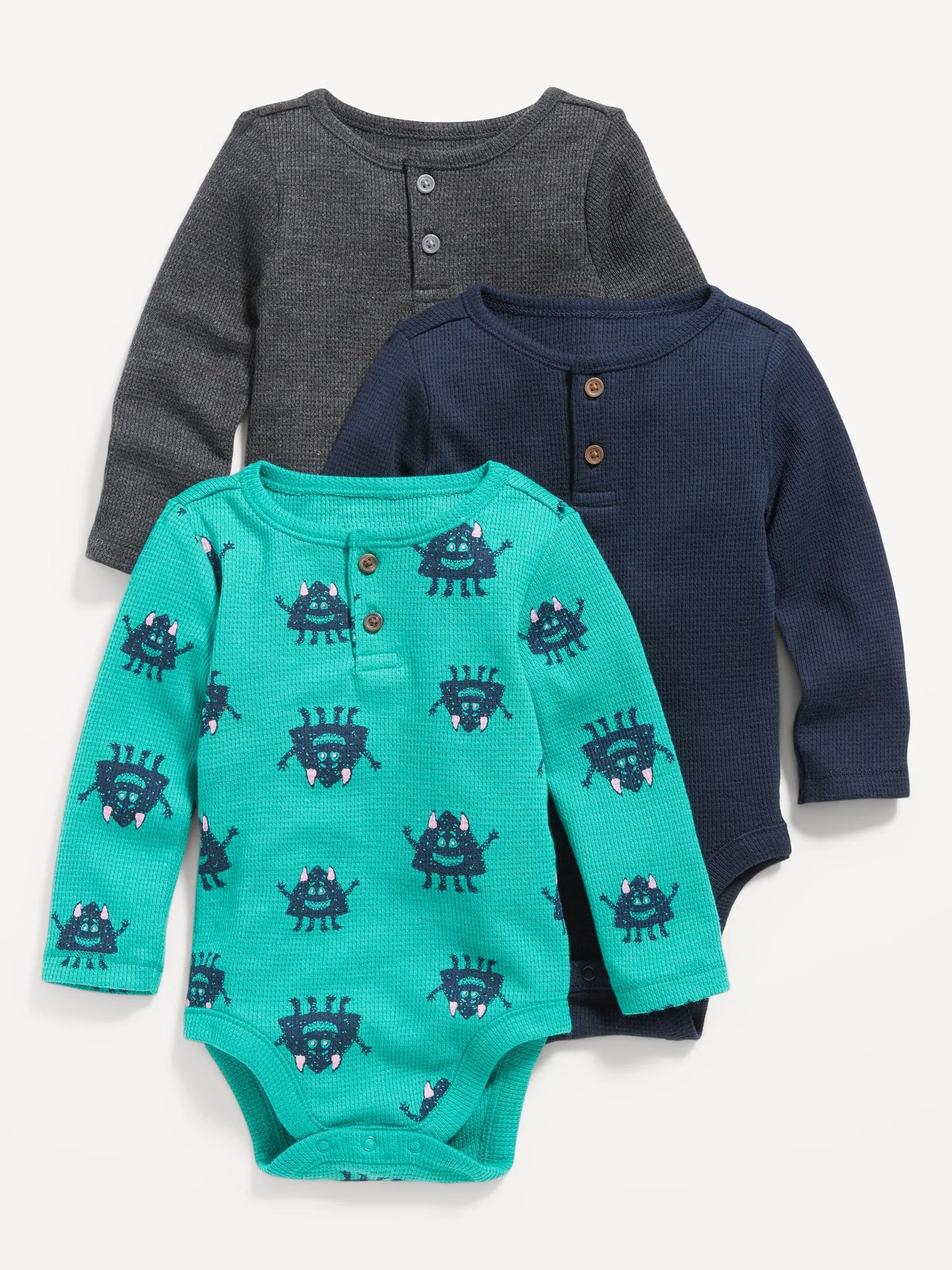 Set 3 piezas mamelucos bebe niño old navy