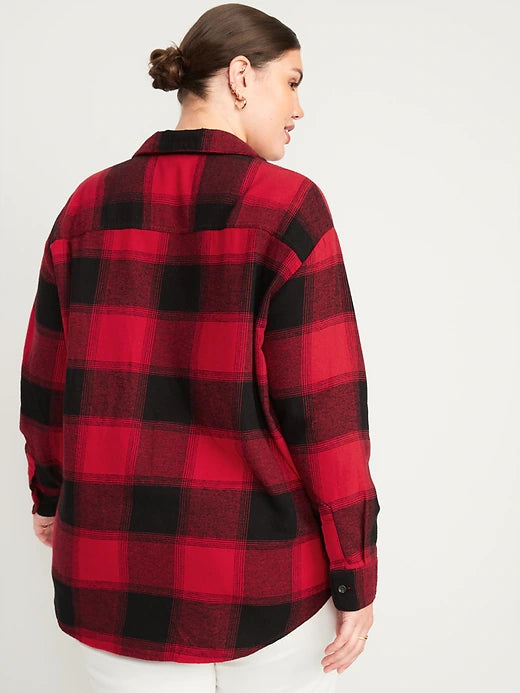 Camisa cuadros roja Old Navy Mujer 67782640