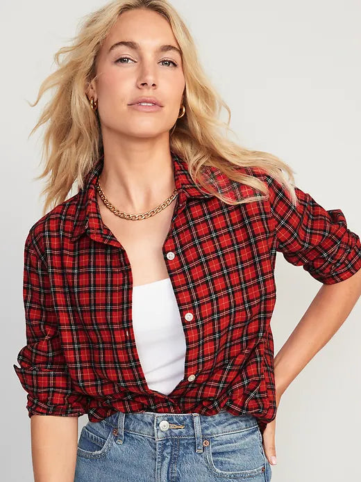 Camisa a discount cuadros de mujer
