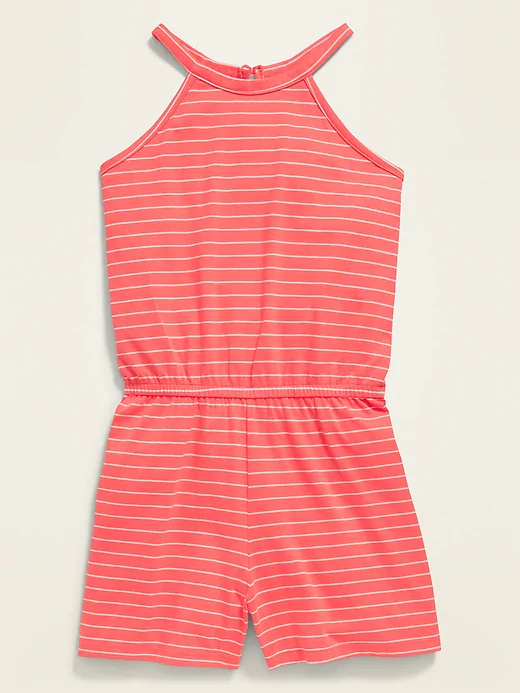 Romper rayas rosado Old Navy niña talla 14 promo 4x1000