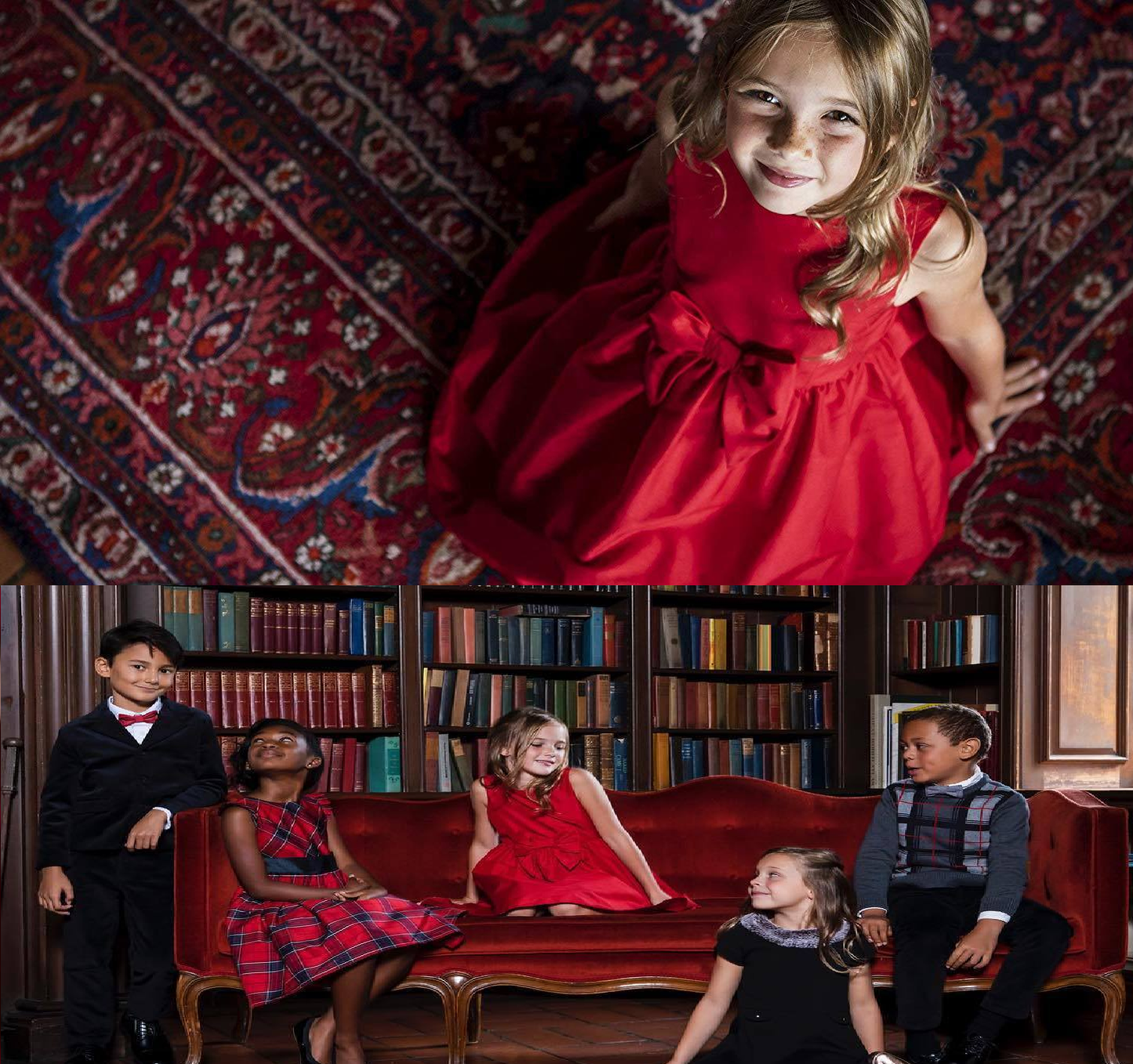 Vestido rojo niña Hope and Henry 85574640 eventos