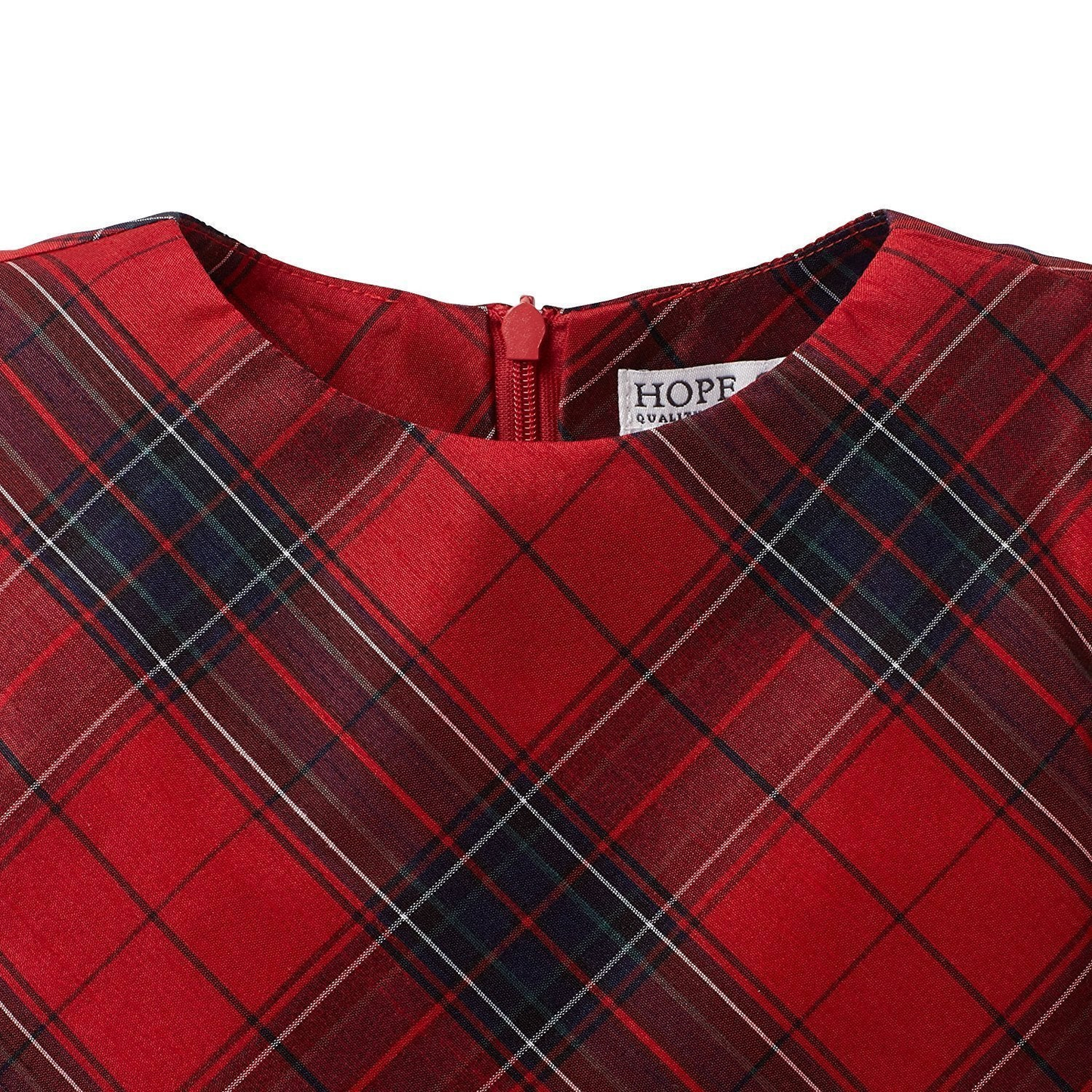 Vestido rojo cuadros Henry And Hope 82658288