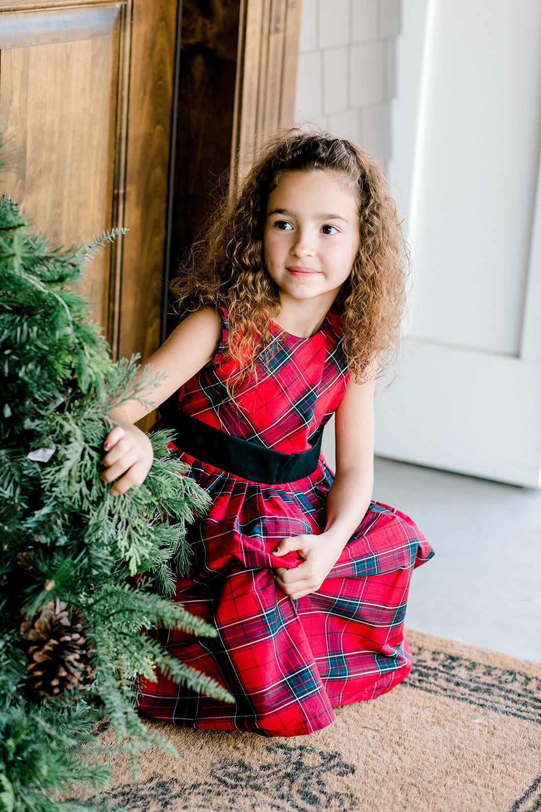 Vestido rojo cuadros Henry And Hope 82658288