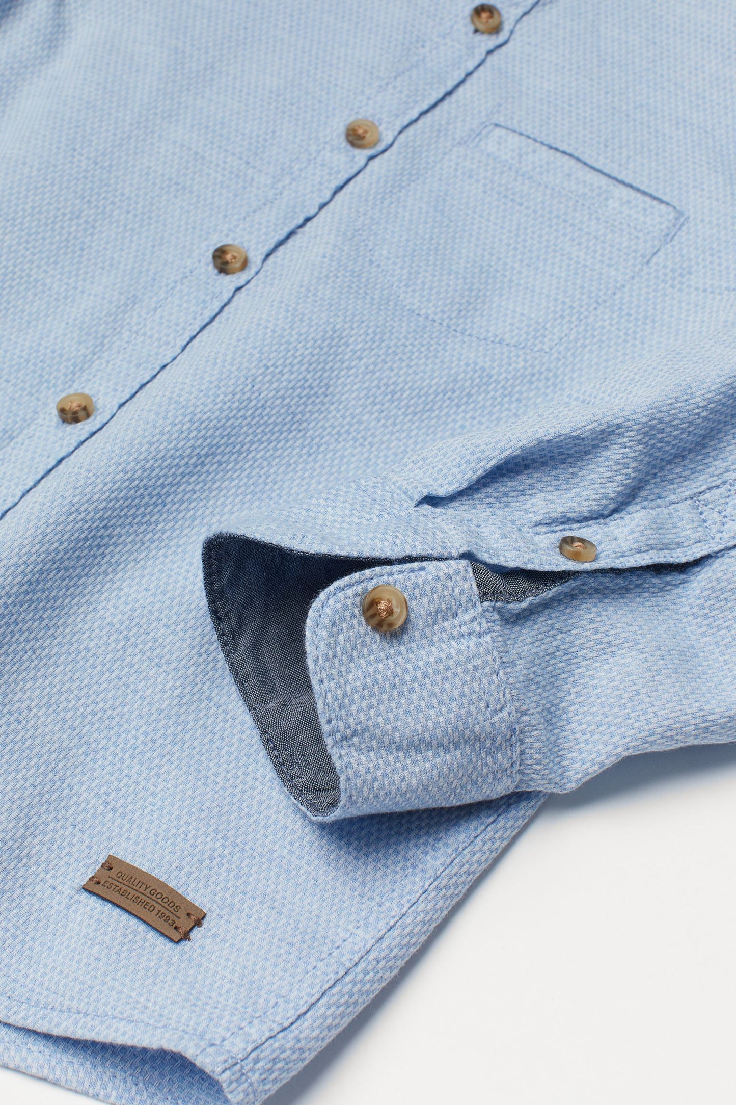 Camisa azul niño henley 2 H&M