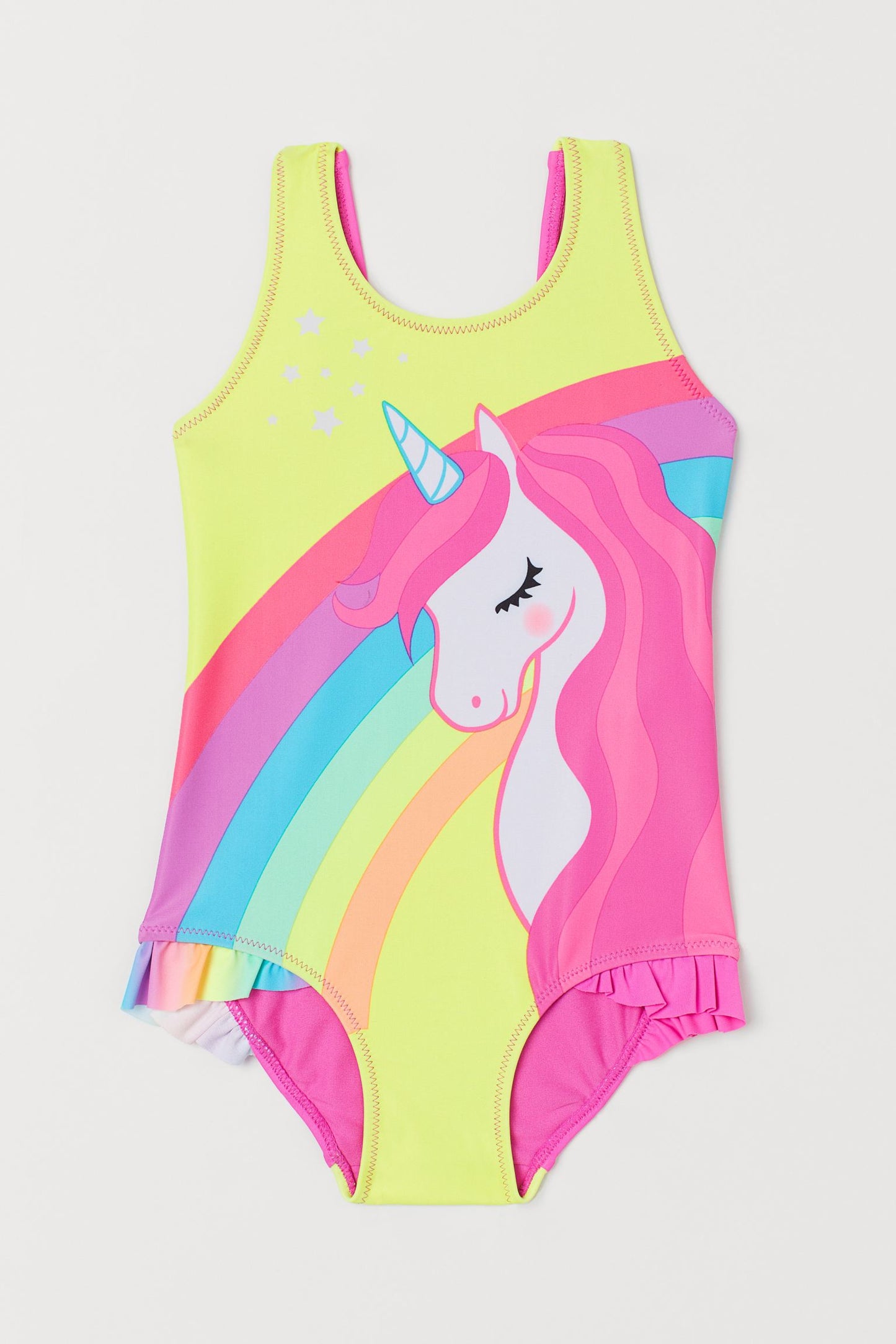 Traje de baño niña unicornio H&M promo 3x1000