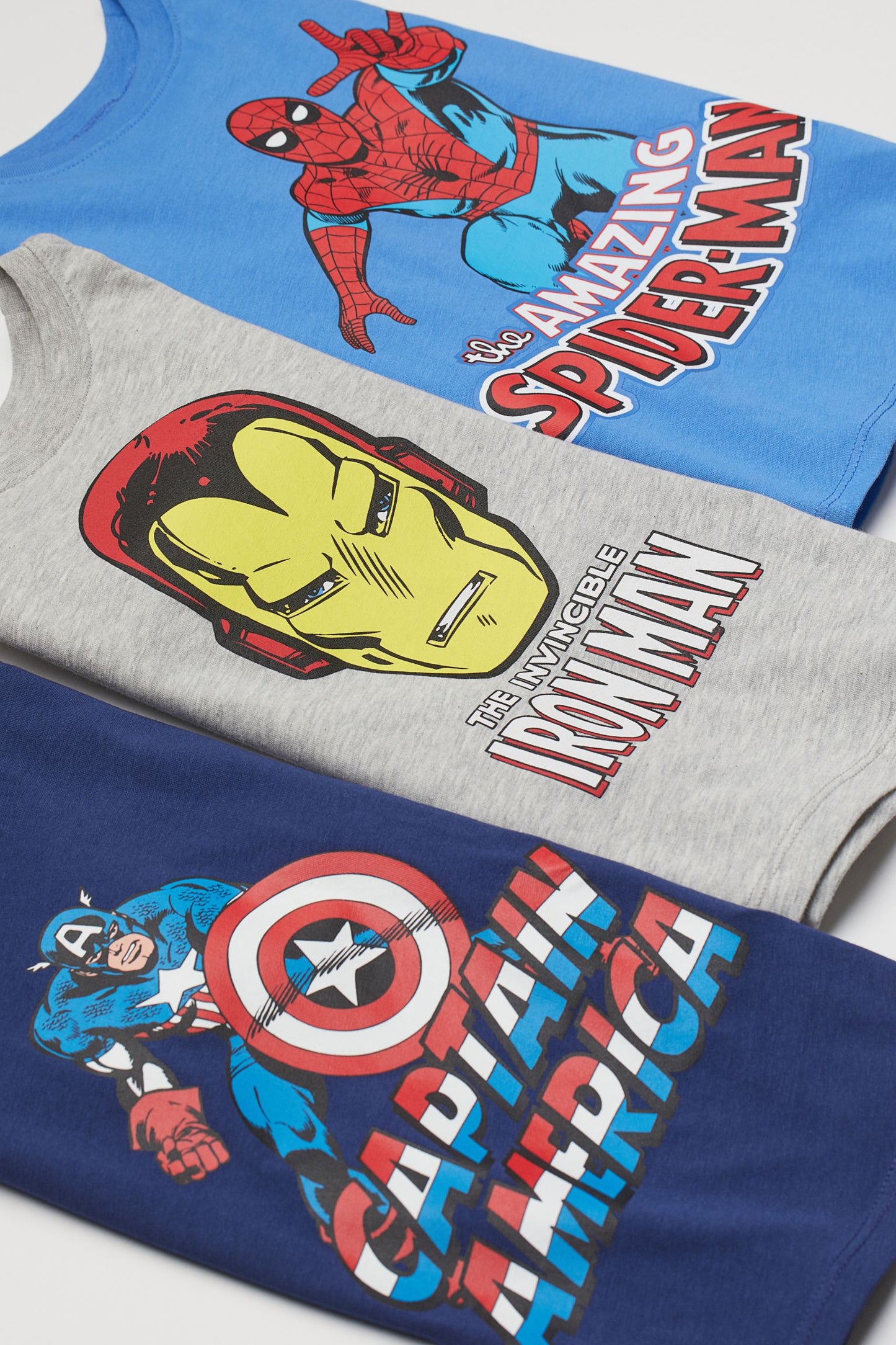Set 3 Camisas Spiderman  H&M Marvel niño