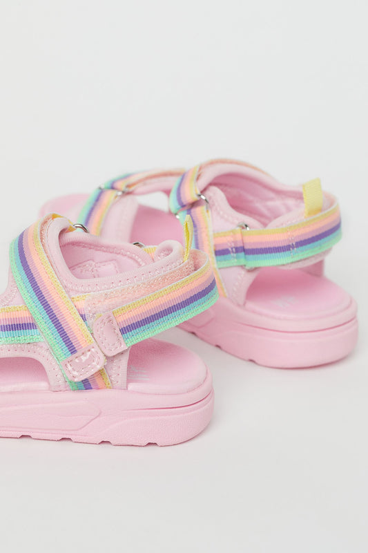 Sandalias rosadas H&M niña 095165