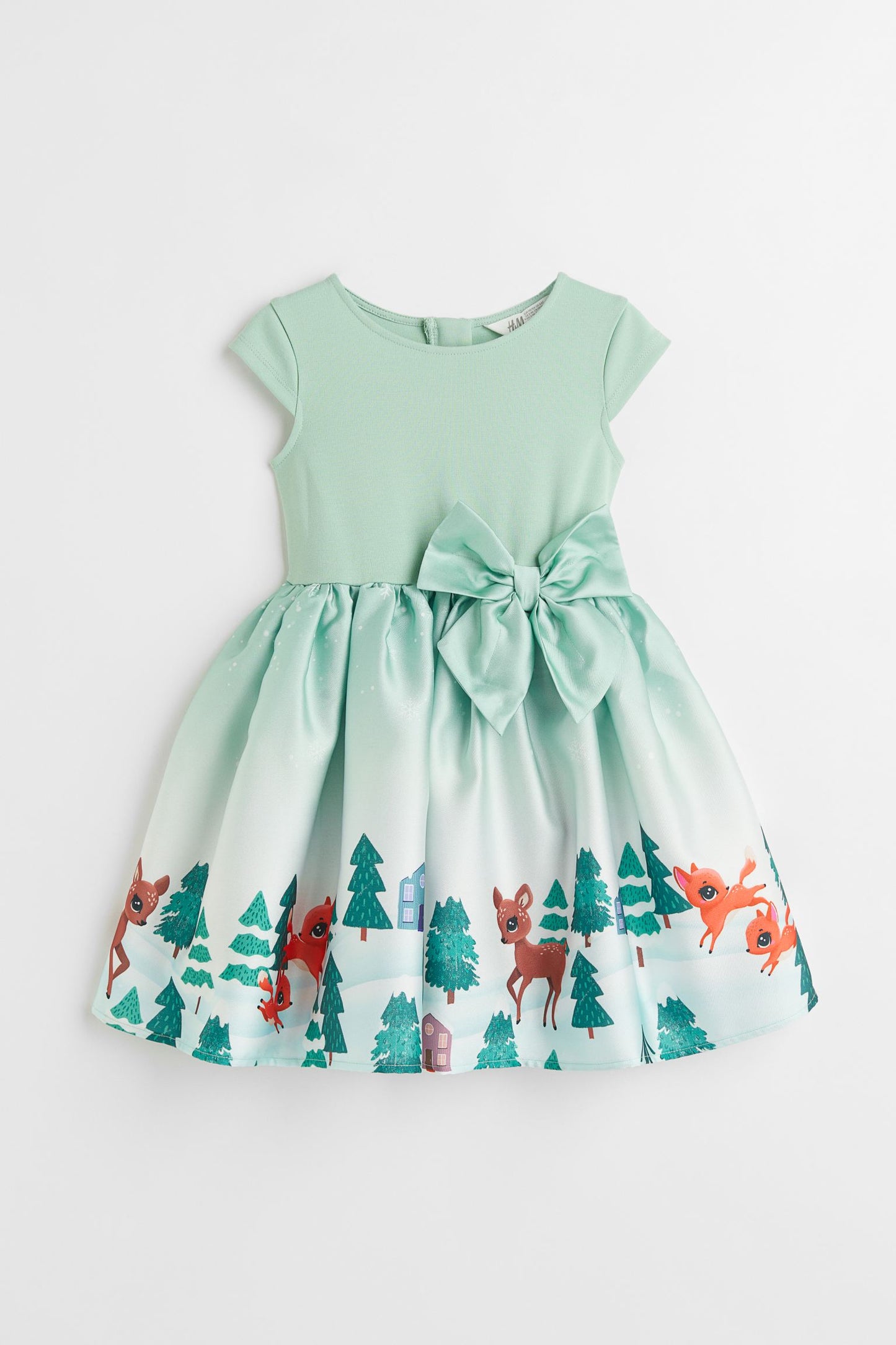 Vestido verde niña H&M chongo venado 98816496