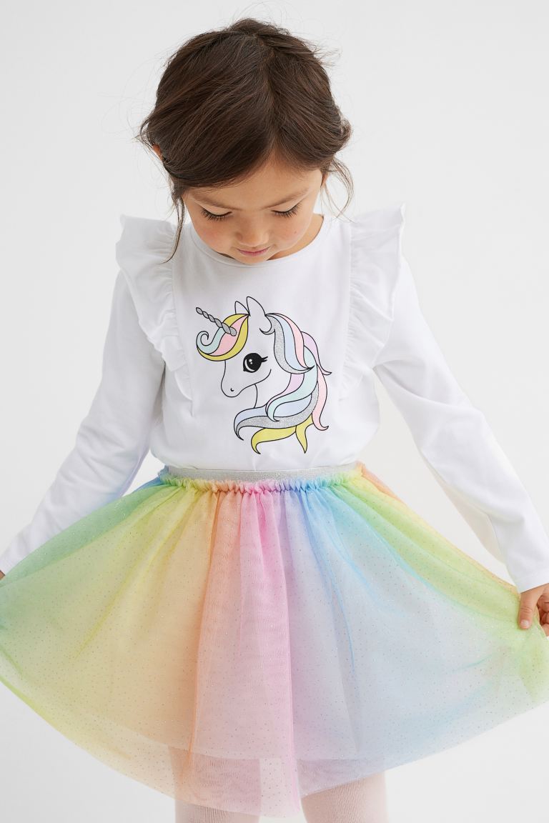 materno Ejercicio crisis Set falda tutu camisa niña H&M unicornio – Kima Shop HN