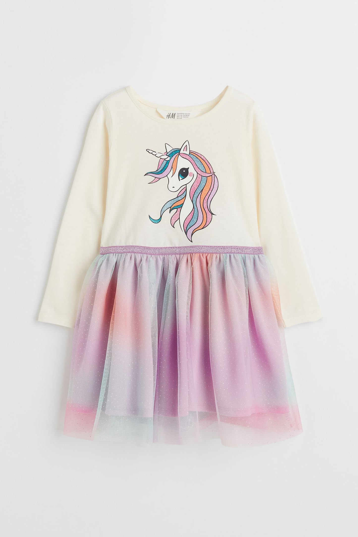 Vestido niña unicornio tutu H&M 74796784