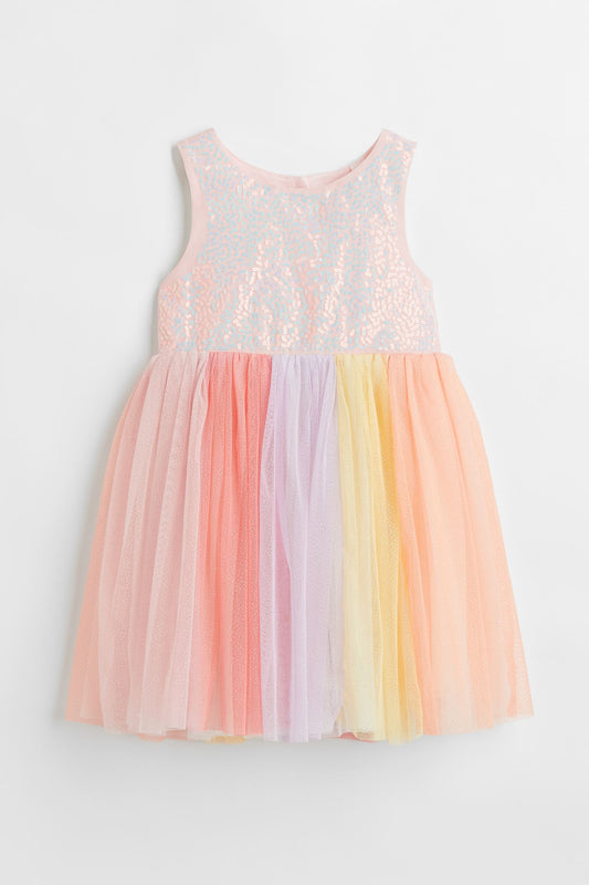 Vestido niña H&M tulle glitter