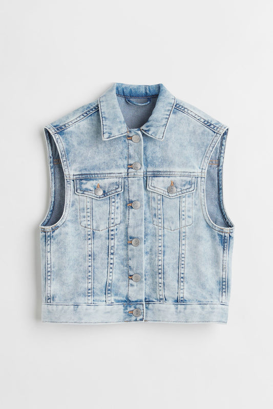 Chaqueta Chamarra chaleco jeans niña H&M