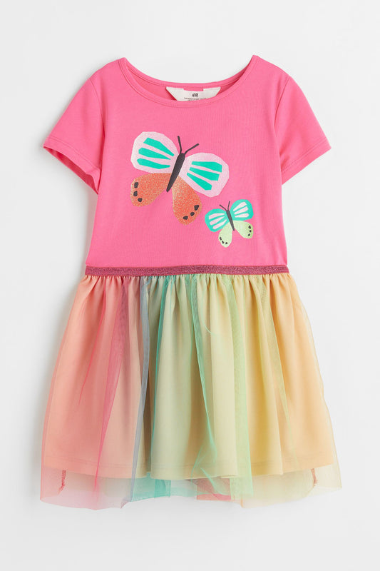 Vestido niña tutu H&M mariposas 23192560 promo 2x1000