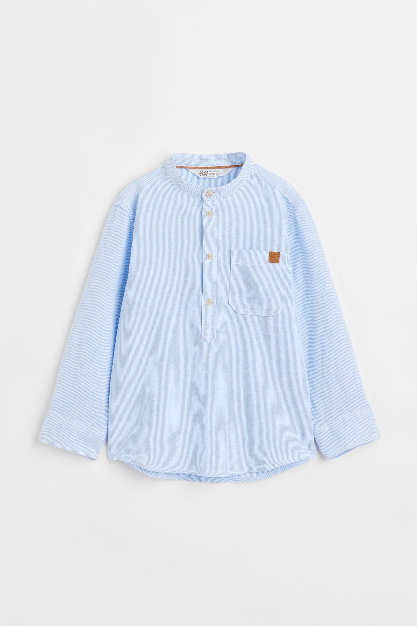 Camisa henley niño H&M formal azul