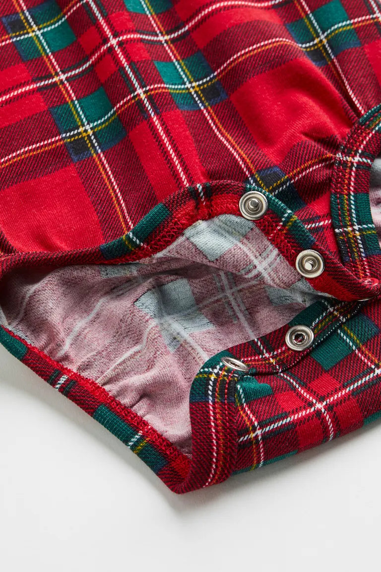 Set 2 piezas H&M formal bebe niño rojo cuadros corbatin 31658992