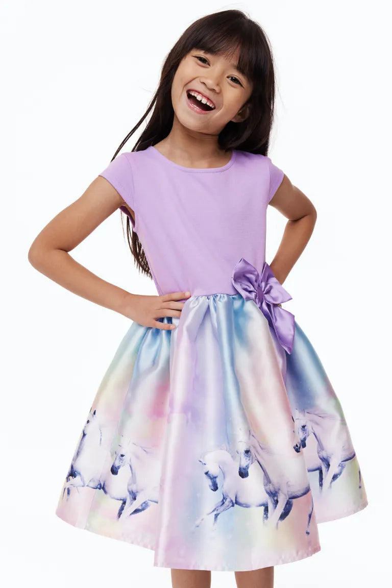 Vestido morado unicornio niña H&M – Shop HN