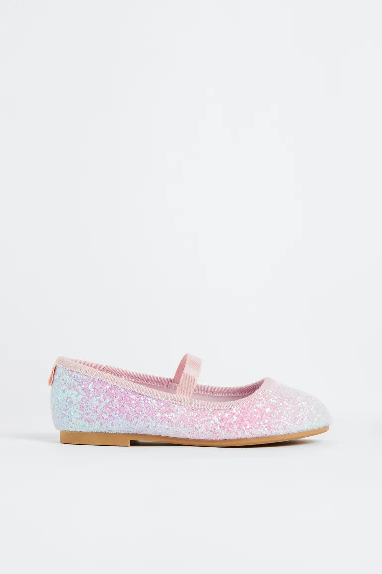 Zapatillas rosadas frozen glitter H&M niña