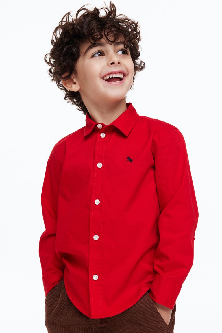 Camisa roja niño H&M formal 48683760