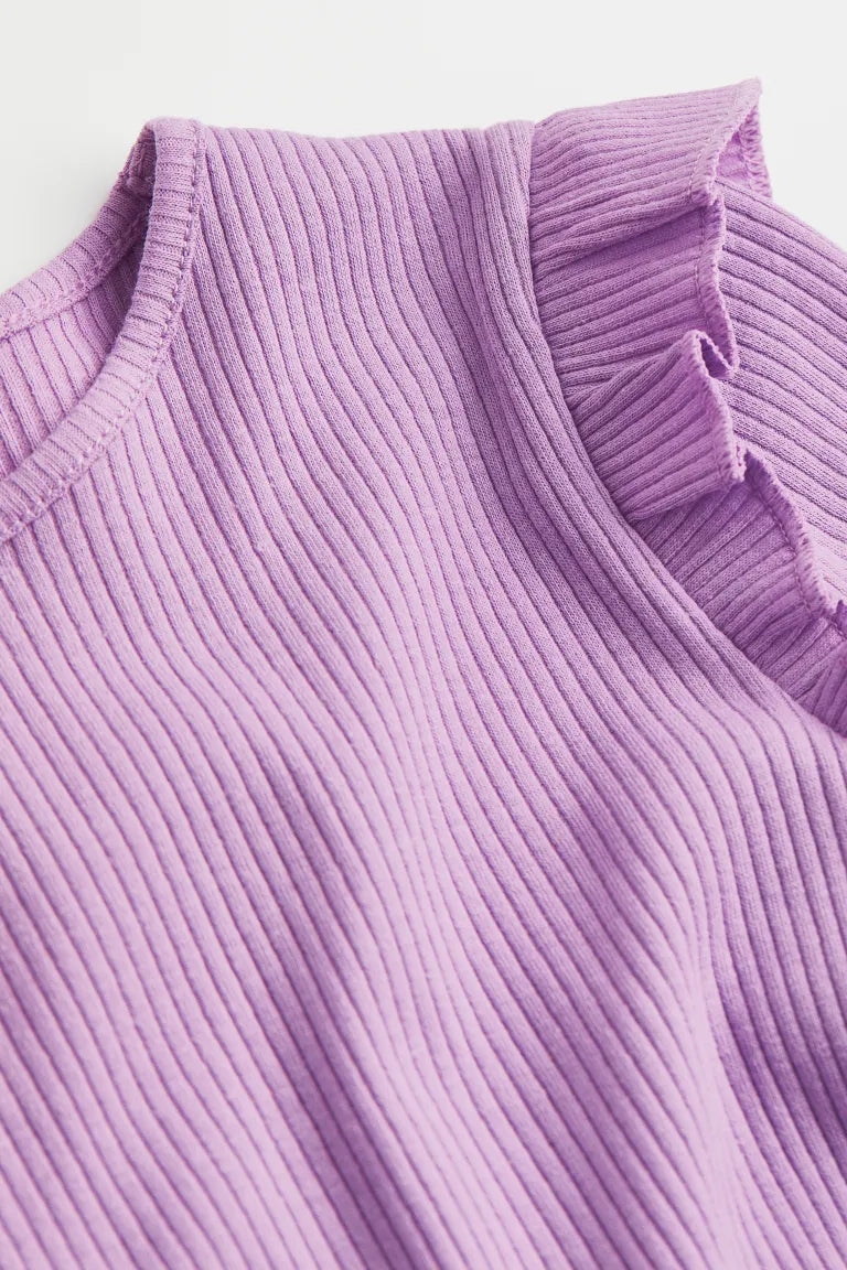 Camisa niña H&M morada manga larga