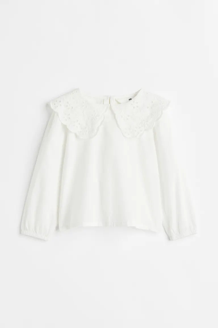 Camisa blanca niña H&M manga larga – Shop HN