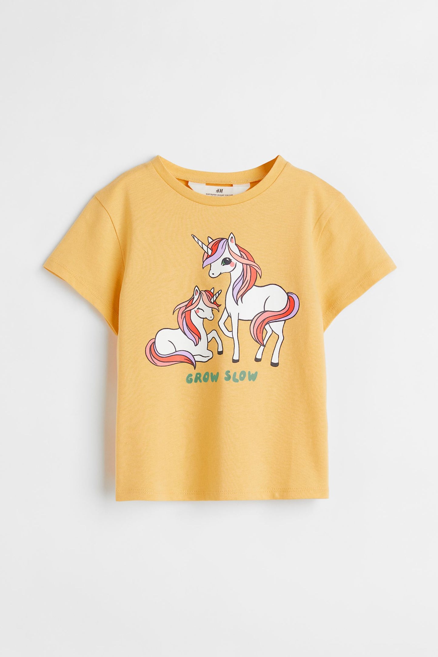 Camisa amarilla Unicornio H&M niña