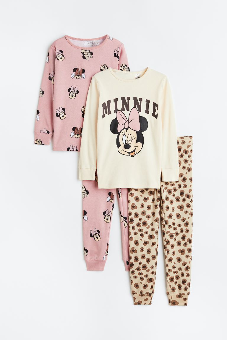 escapar parrilla He aprendido Set 4 piezas Pijamas H&M niña disney minnie – Kima Shop HN