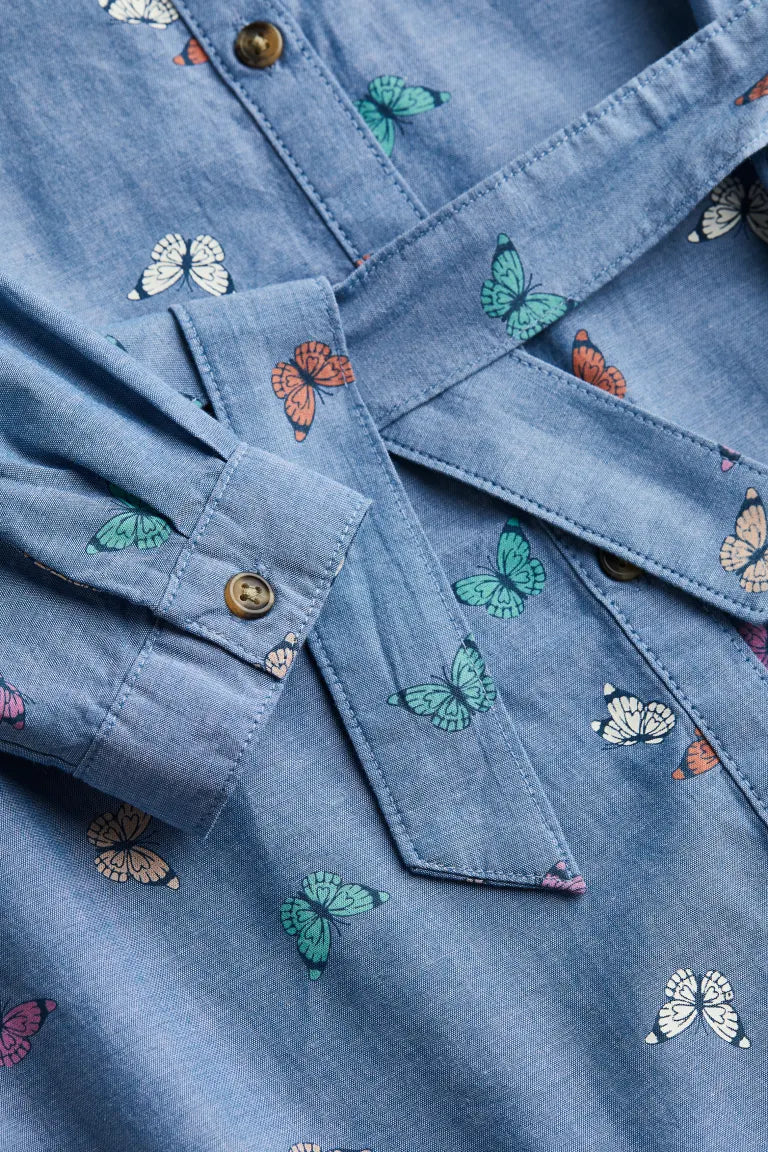 Vestido jeans mariposa niña H&M