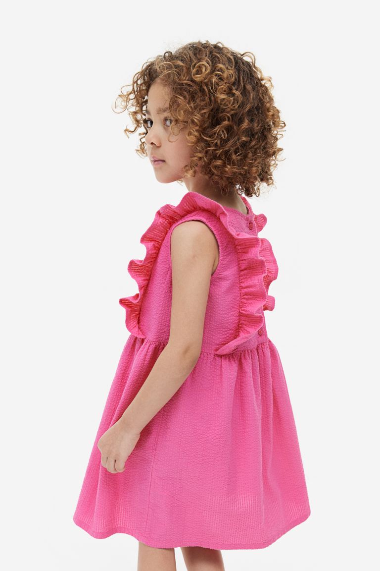 Vestido Rosado fucsia revuelos niña H&M