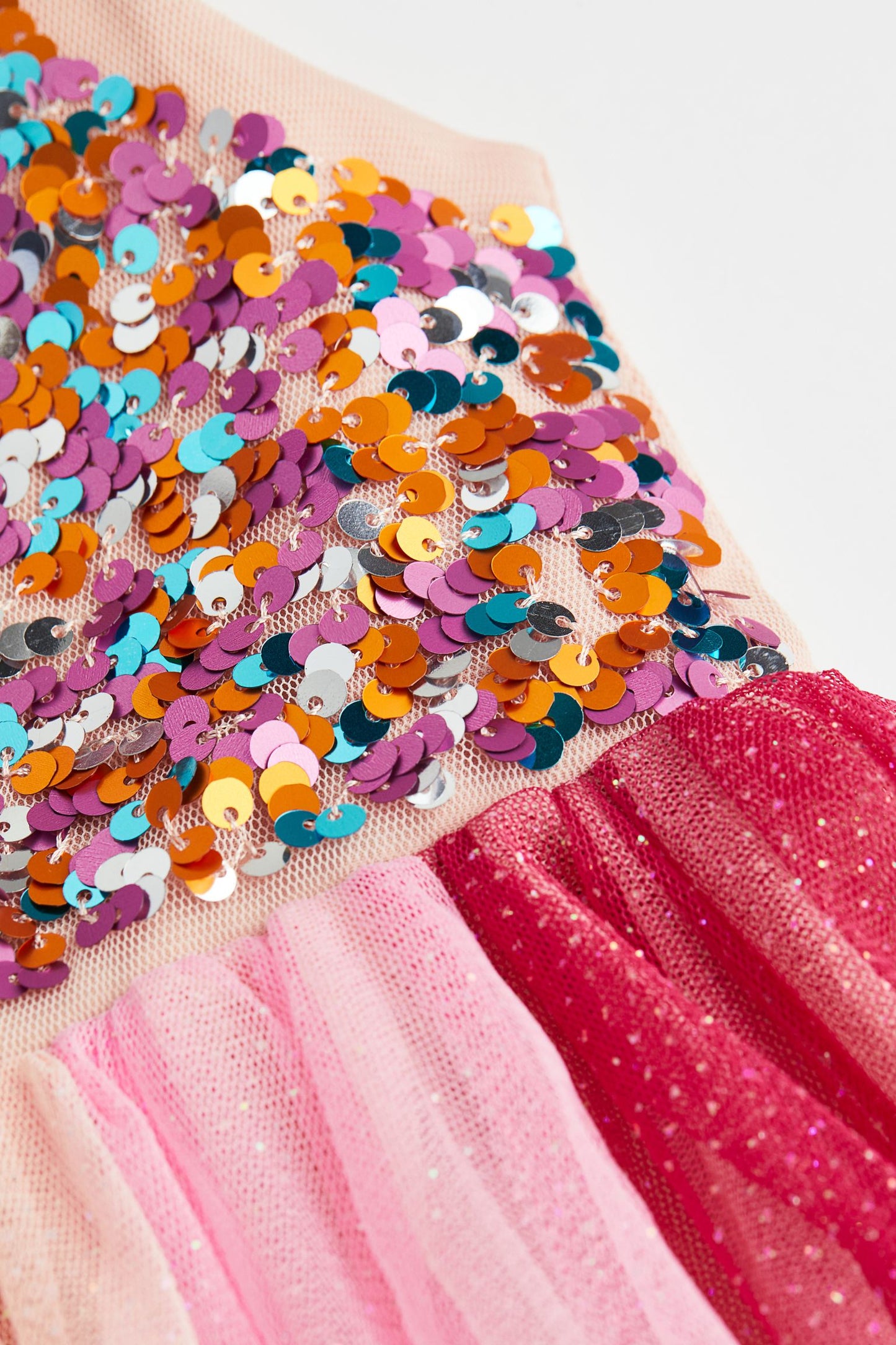 Vestido niña H&M lentejuelas tulle glitter