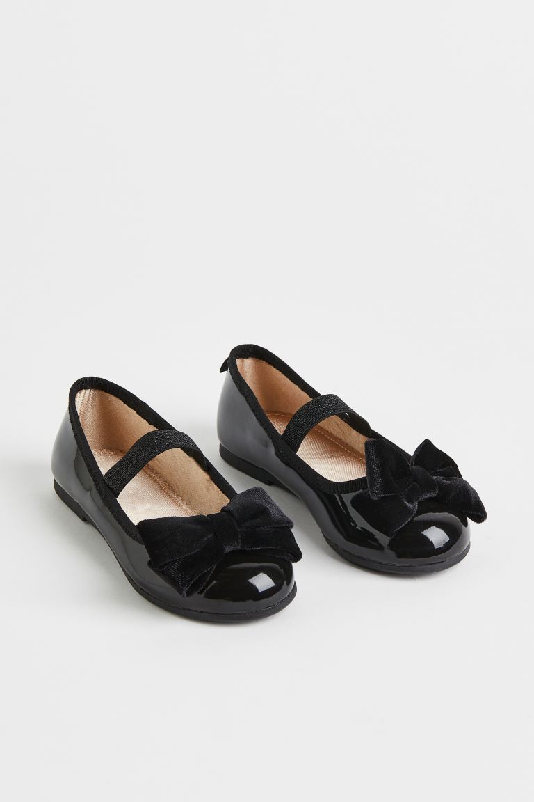 Zapatillas negras chongo H&M niña gamusa – Kima Shop HN