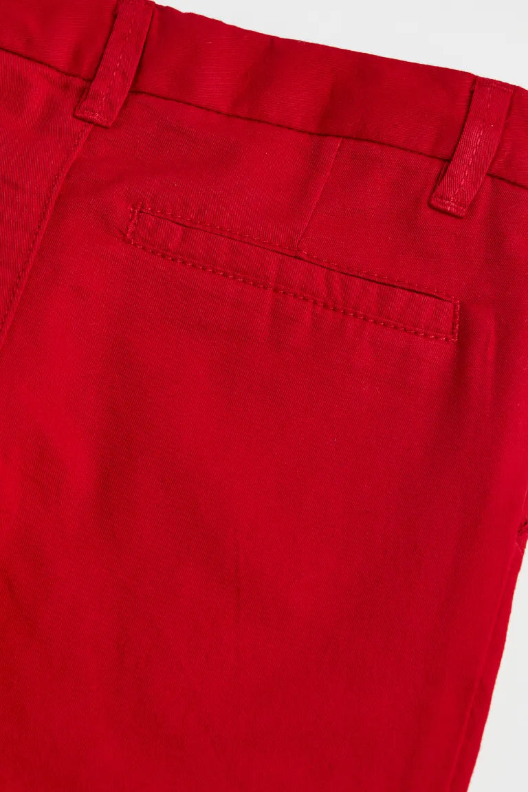 Pantalon formal tela rojo H&M niño