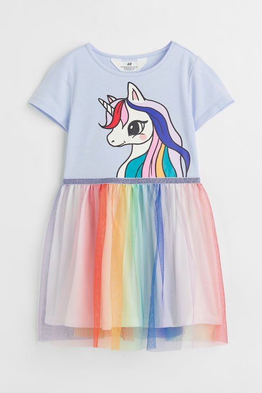 Vestido niña unicornio tutu H&M 54668272 promo 2x1000