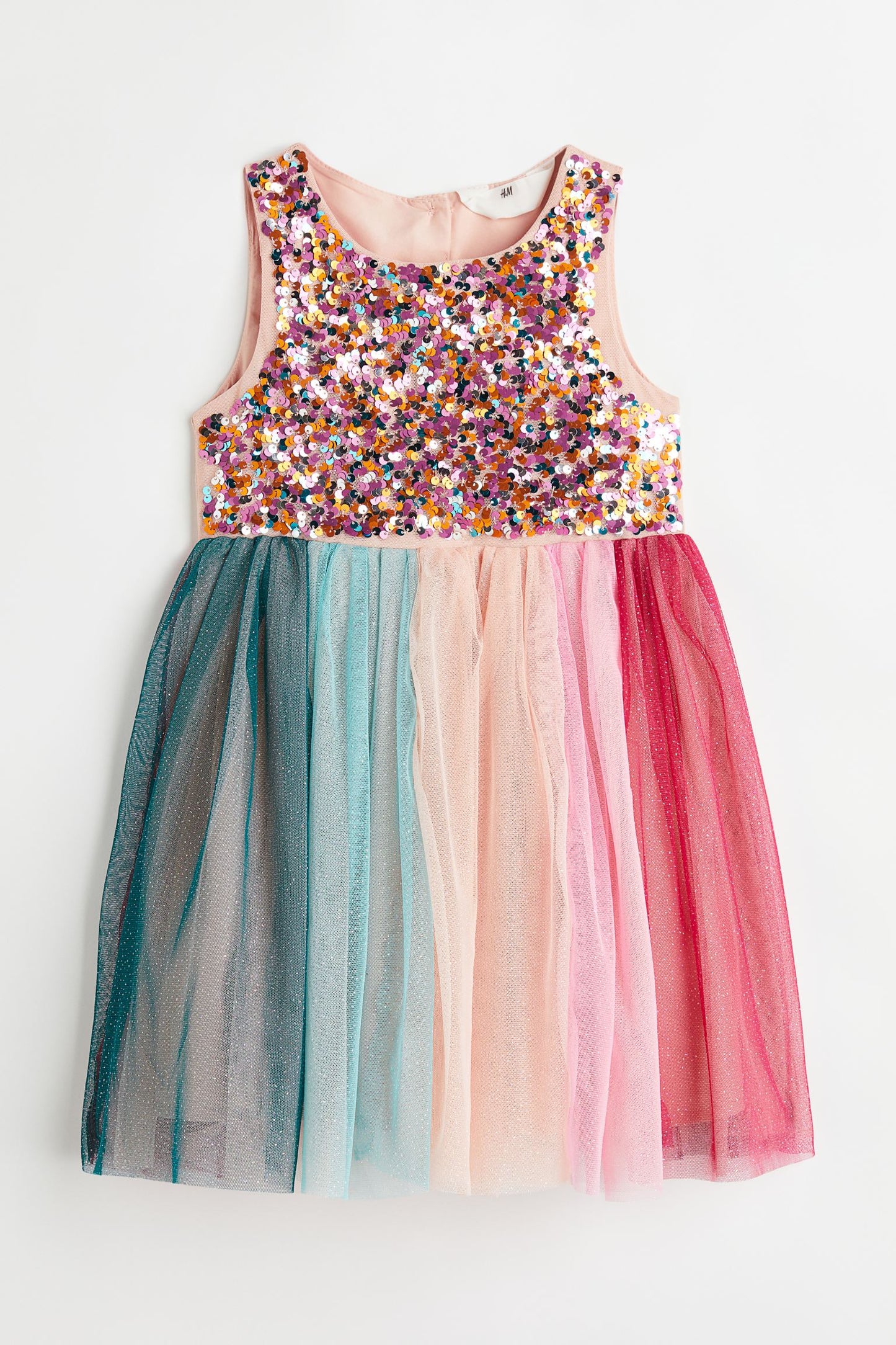 Vestido niña H&M lentejuelas tulle glitter