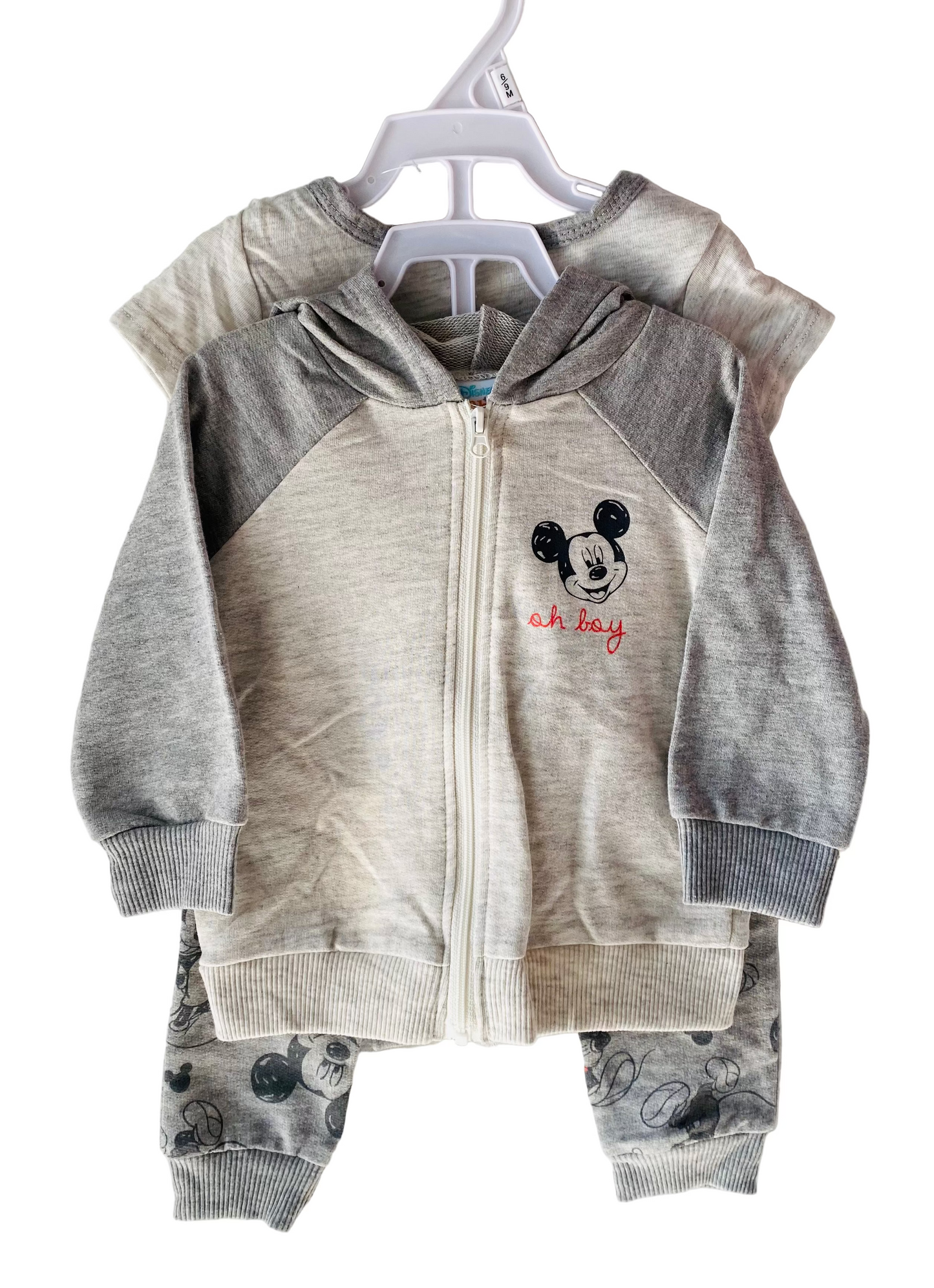 Set 3 Piezas Mickey Sueter mameluco y pantalón bebe Niño