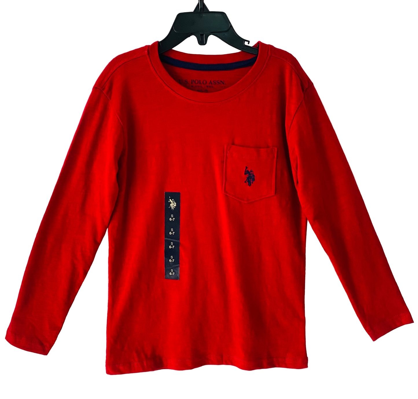 Camisa roja Niño Polo manga larga
