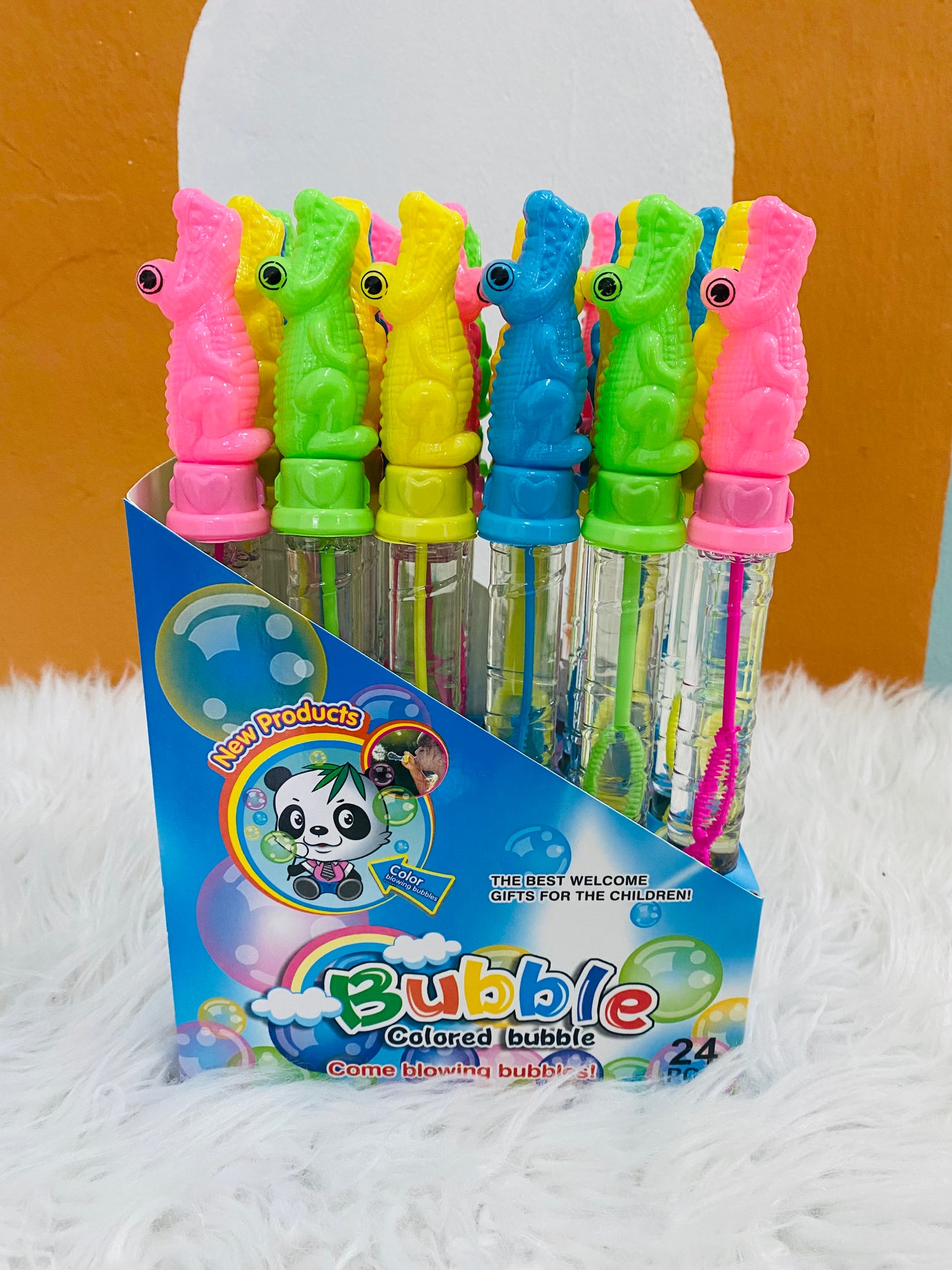 Burbujas lagarto cocodrillo varios colores