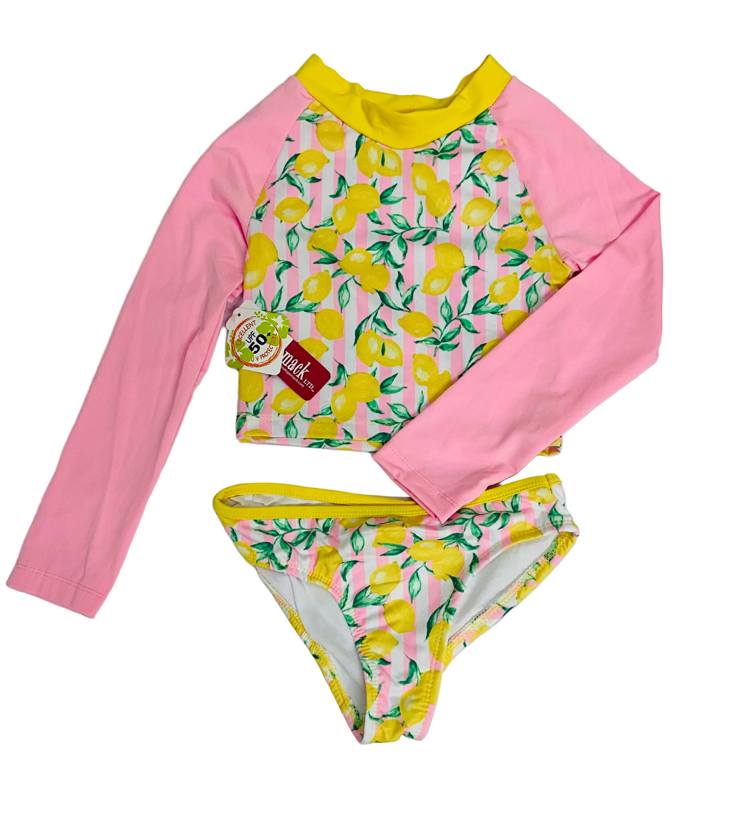 Set 2 piezas traje de baño niña limones