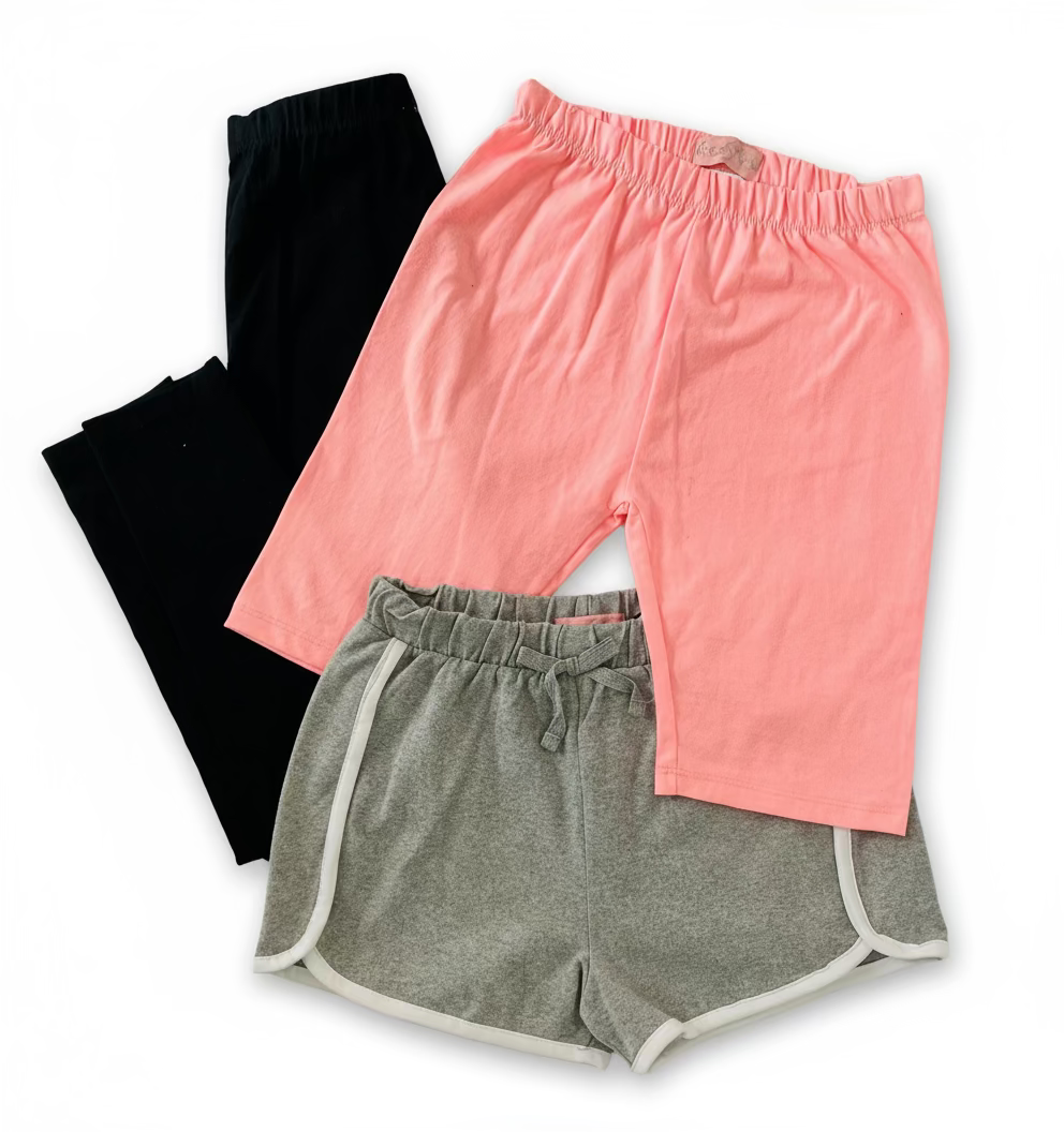 Set 3 piezas Leggings short niña promo 2x1000