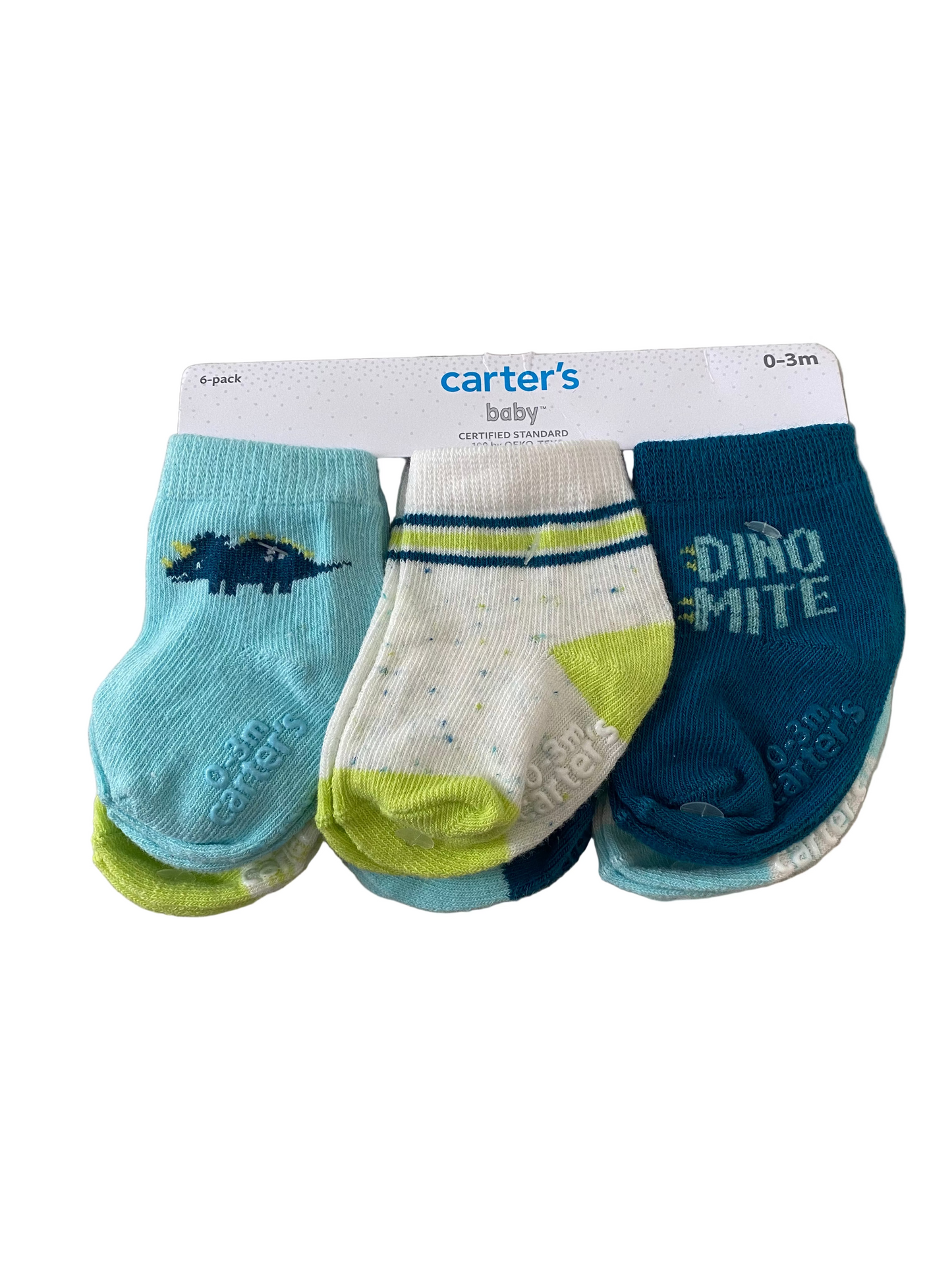 Calcetines Dino bebe Carters 3 pack