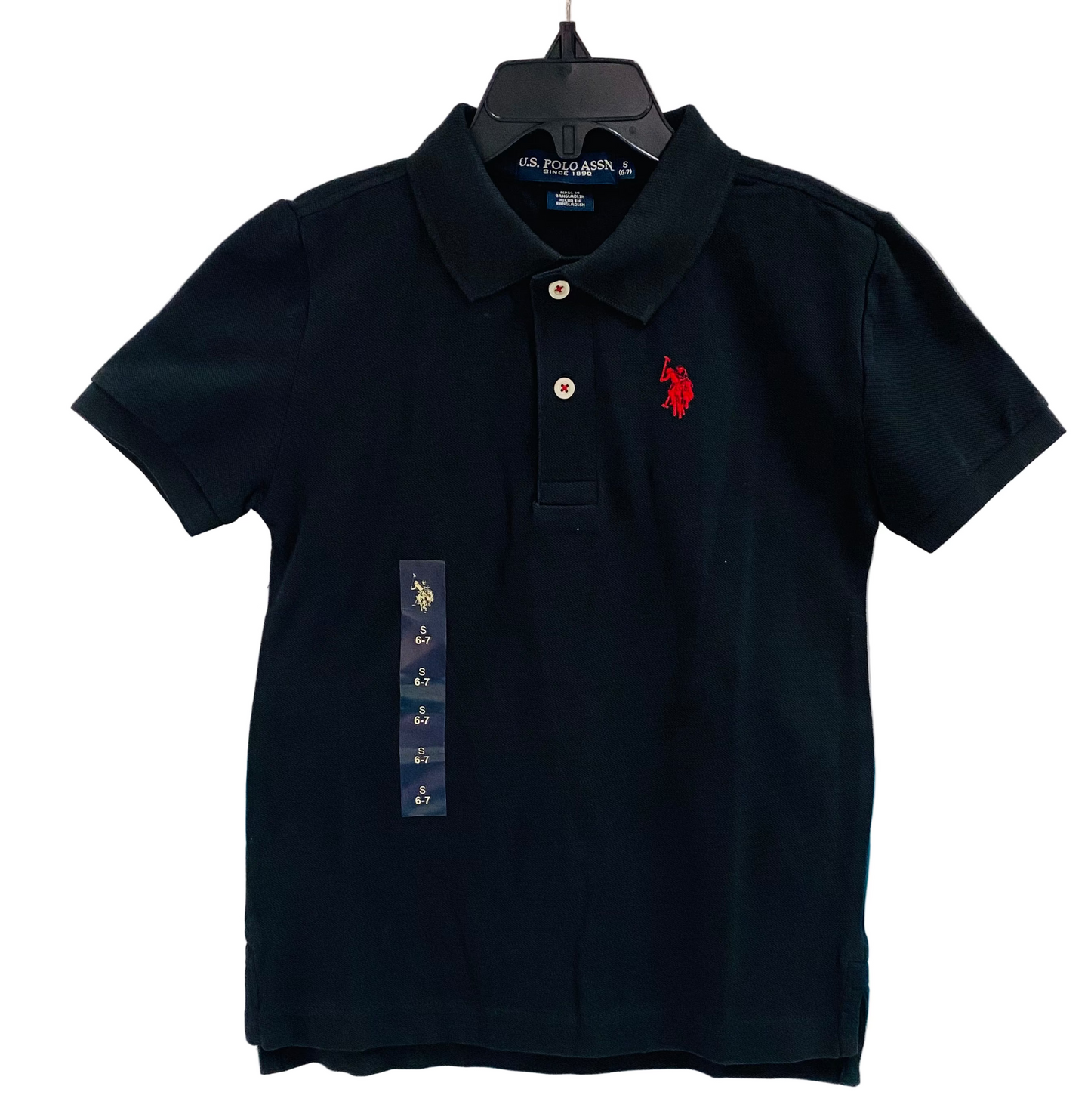 Camisa negra polo niño