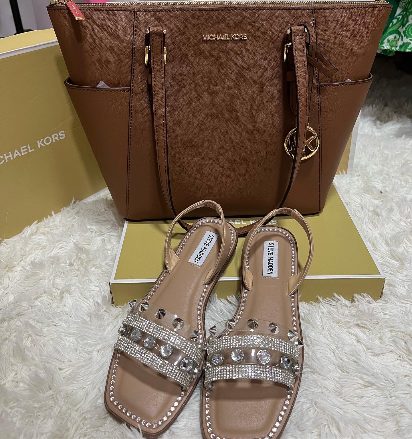 Cartera cafe 100% auténtica mujer dama niña grande