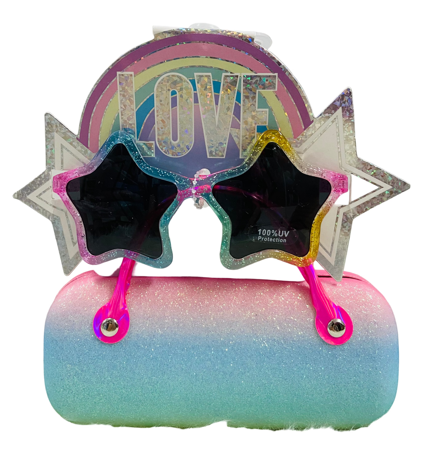 Lentes niña estrella con portalentes