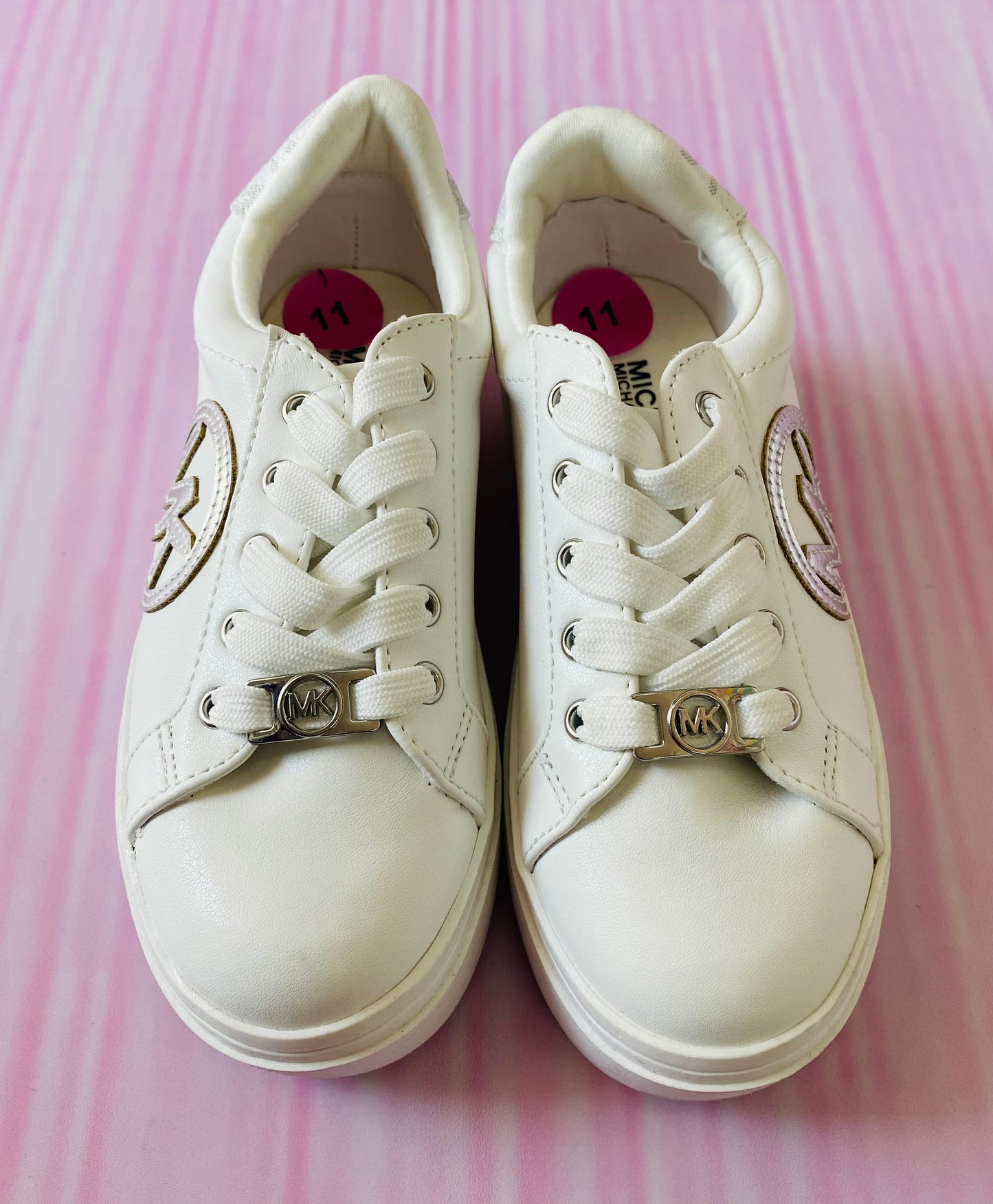 Tenis MK niña blanco 100% auténticos