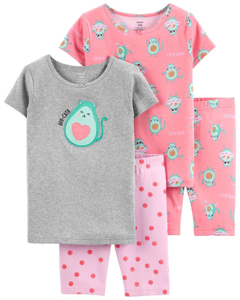 Set 4 Piezas pijamas aguacate carter's niña 20654320