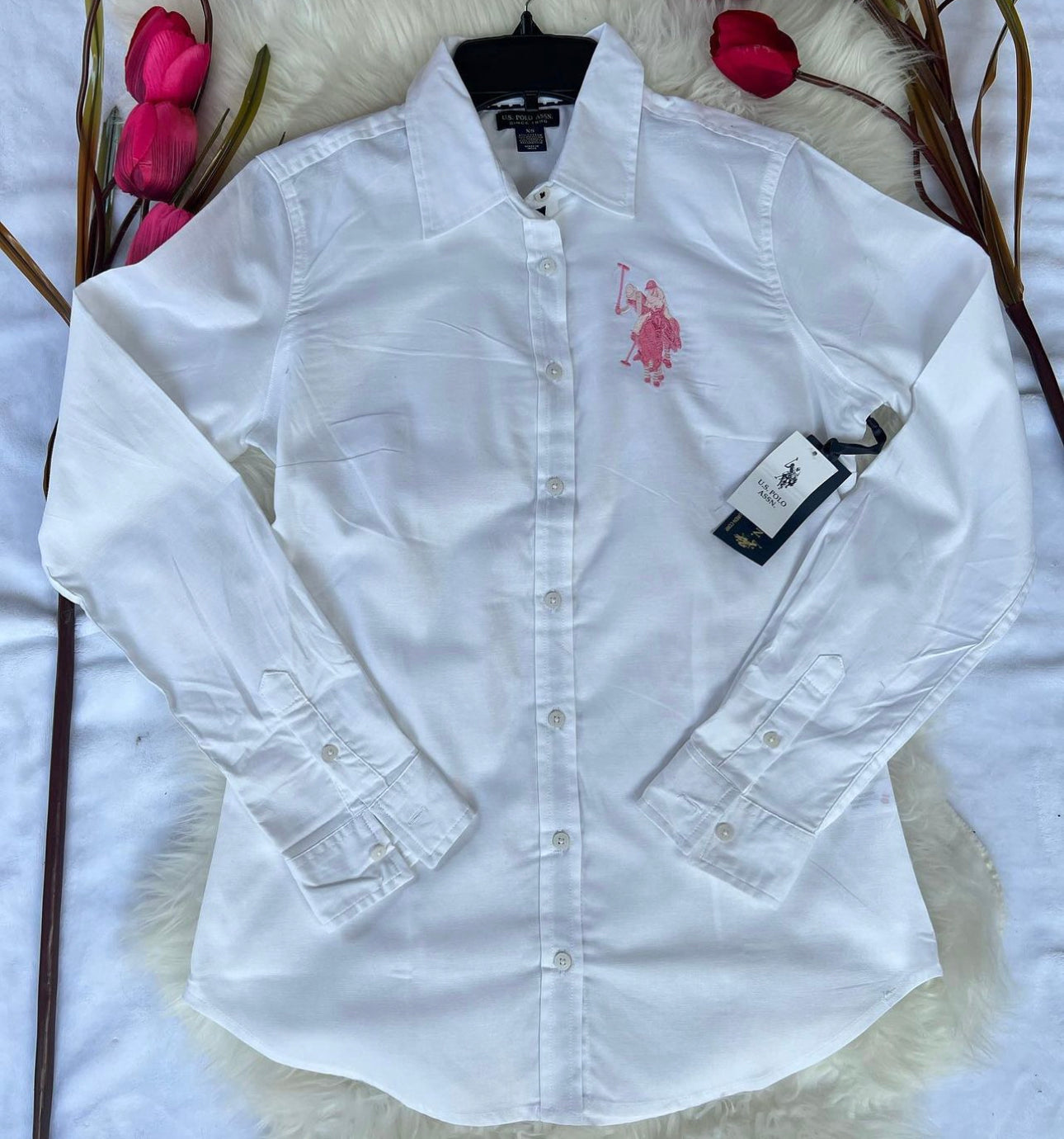Camisa polo blanca mujer – Kima Shop HN - Main Image