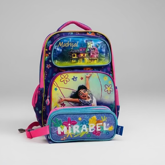 Mochila Encanto y cartuchera niña